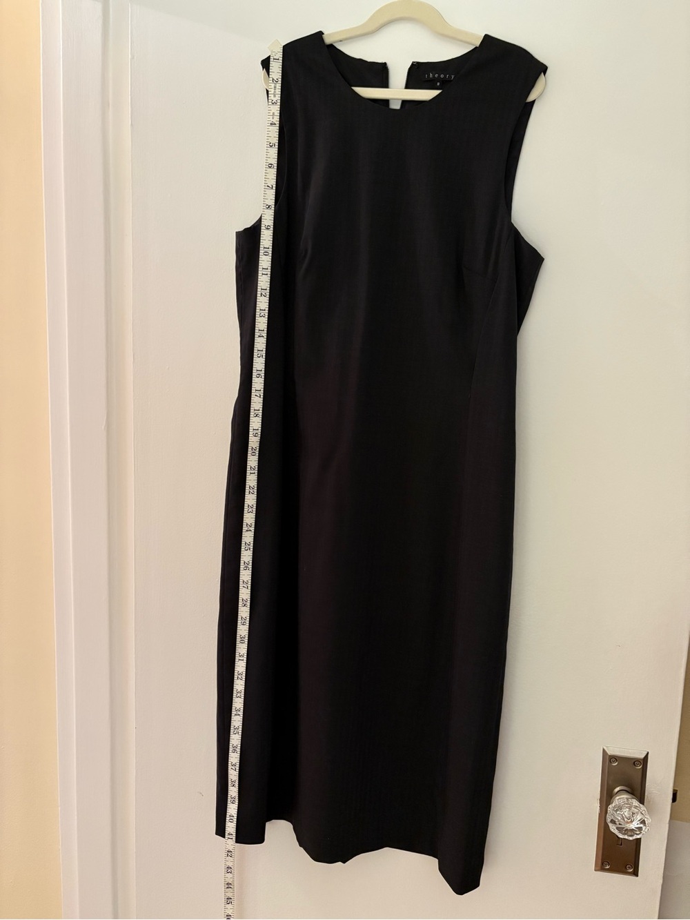 Theory Black Sleeveless Sheath Dress
